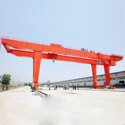 50ton 18~26m Span Double Bearder Gantry Crane พร้อมรถตู้ไฟฟ้าสําหรับโรงงาน