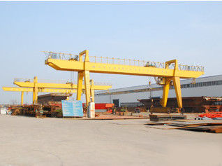 50ton 18~26m Span Double Bearder Gantry Crane พร้อมรถตู้ไฟฟ้าสําหรับโรงงาน