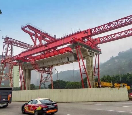 CE Erection Full Beam Launcher Crane 600T Bridge Girder Launching Machine