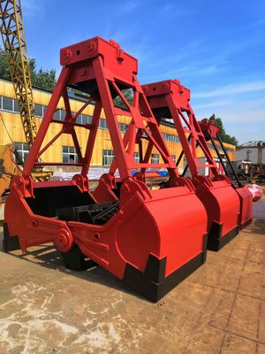 0.5m³ - 10m³ Four Rope Grab Bucket การขุดลอกเชิงกลแบบประหยัดพลังงาน