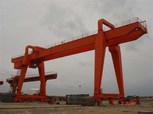 50T 2 Hooks Gantry Overhead Crane Cabin Control จี้ควบคุม
