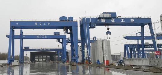 100t MG Type Double Girder A Frame Gantry Crane พร้อมรอกไฟฟ้า 7.5m ~ 35m Span