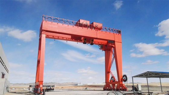 100t MG Type Double Girder A Frame Gantry Crane พร้อมรอกไฟฟ้า 7.5m ~ 35m Span