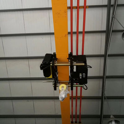 0.5 - 15Ton เครนเหนือศีรษะแบบ headroom ต่ำ Single Beam EOT Crane 3วลี