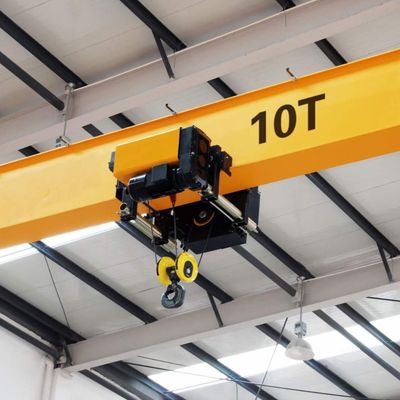 0.5 - 15Ton เครนเหนือศีรษะแบบ headroom ต่ำ Single Beam EOT Crane 3วลี