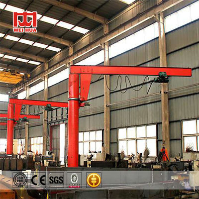 เครน Jib แบบอยู่กับที่ 2,000 กก. พร้อมรอกความเร็ว 2 ตัวหมุนได้ 360 องศา