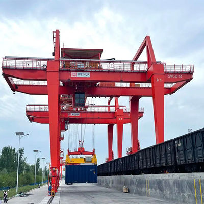 ตู้คอนเทนเนอร์แบบกำหนดเอง RMG Rail Mounted Gantry Crane 10 Ton-40 Ton